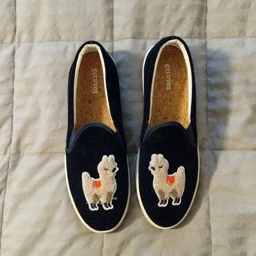 Soludos Velvet Llama Sneaker